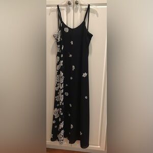 Long navy summer dress 4p